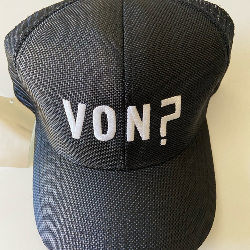 New! Von Dutch Black and white trucker